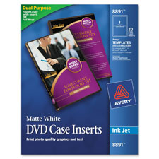 Labels, AVE 8891 Avery Matte DVD Case Inserts AVE8891