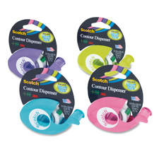 Contour Tape Dispenser,w/Magic Tape,3/4