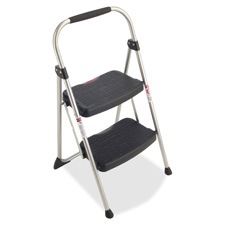 Werner 2226 2-Step Stool, Slip-resistant, 20-3/4'' x 18-1/2'' x 34-1/16'', SR/BK