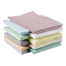 Patient Bibs, Poly Back, 2-Ply, 13