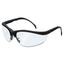 R3 Safety KD110 Eyewear, Adjustable Temples, 11 Degree Base, Matte Black Frame