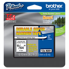 BRT TZEN201 Brother TZ Super Narrow Non-laminated Tapes BRTTZEN201