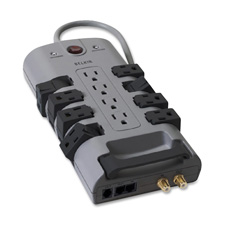 BLK BP11223008 Belkin 12-Outlet Prof. 4320 Joules SurgeMaster BLKBP11223008