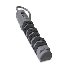 BLKBP10800006 Belkin Components Surge Protector,w/ Telephone Outlet,8 Outlets,6' Cord,GraySURGE,8OUT,TEL,DSL,1800J