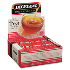 BTC00351 Bigelow Tea Company Ceylon Black Tea, Individual Wrapped, 100/BXTEA,BAGS,PREM BLEND,100CT