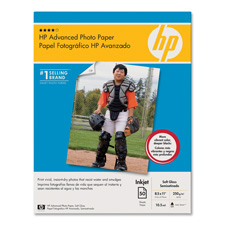 HEWQ5458A Hewlett-Packard Photo Paper, 10.5mil, Soft Gloss, 8-1/2"x11", 50/PK, WhitePAPER,PHOTO,ADVANCED,SOFTGL