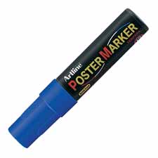 Poster Markers,Highly Opaque,Chisel Point 12.0mm,BK