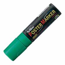 Poster Markers,Highly Opaque,Chisel Point 20.0mm,BK