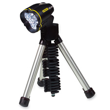 BOS95112W Stanley Bostitch Tripod Flashlight,11"H,Weather-Resistant,2 Positions,BlackFLASHLIGHT,FULLSIZE,MAXLIFE