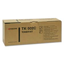 Kyocera TK502K Toner Cartridge, 8000 Page Yield, Black, KYOTK502K, KYO TK502K