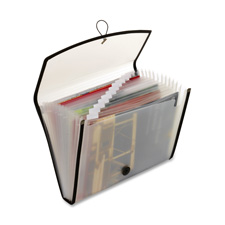 GLW 89100 Globe Weis 13-Pocket File w/Elastic Closure GLW89100