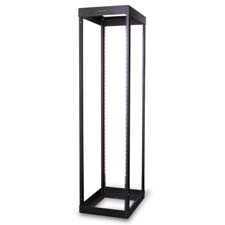 42 Unit Enterprise 4-Post Rack,2200 lb, Capacity,Black
