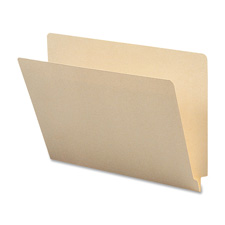 End Tab Folders,1-Ply,Straight Tab,Letter,100/BX,Manila