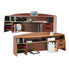 BDY113411 Buddy Products Desktop Organizer,3 Adjust Shelves,58"x12"x21-1/4",MOKORGANIZER,WOOD,58",MOK