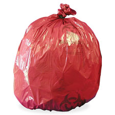 UMIRIWB142424 Unimed-Midwest, Inc. Biohazard Can Liners, 10 Gallon, 1.2 mil, 50/BX, RedBAG,LINER,BIOHAZARD,50/BX