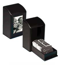 ROL 1734239 Rolodex Wood Tones Photo Business Card Files ROL1734239