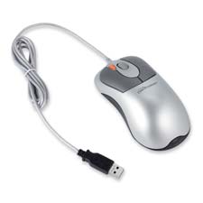 Compucessory 40915 Optical Mouse, 3 Programmable Buttons, 2-5/8'' x 4-3/4'' x 1-1/4'', BK
