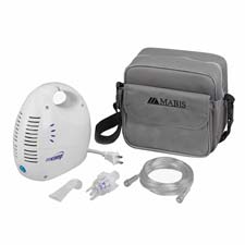 Mini Compressor Nebulizer Kit,w/ Bag,5 Air Filters,White