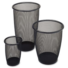 SAF 9716BL Safco Round Mesh Wastebaskets SAF9716BL