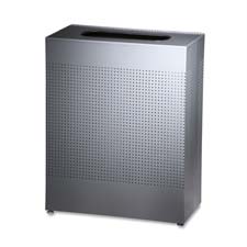 RCP SR18EPLSM Rubbermaid Metallic Rectangle Waste Cans RCPSR18EPLSM