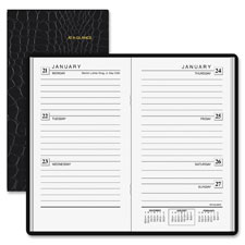 AT A GLANCE 70-402-05 Weekly Pocket Planner, 12 Mths Jan-Dec, 3-1/4'' x 5-3/4'', Black, AAG7040205, AAG 70-402-05