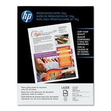 HEWQ6541A Hewlett-Packard Presentation Paper,8-1/2"x11",32lb.,107 GE,200/PK,Glsy,WEPAPER,LASER PRESENTATION