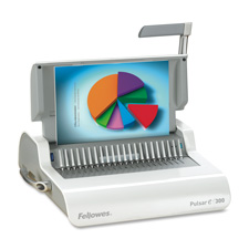 Fellowes 5216601 Comb Manual Binding Machine, 18-1/8'' x 15-3/8'' x 5-1/8'', Gray, FEL5216601, FEL 5216601