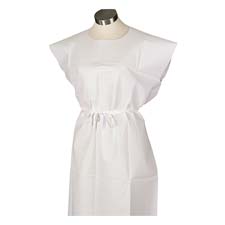 Exam Gown, Front/Back Opening, 3-Ply, 30
