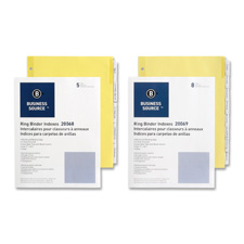 BSN 20068 Bus. Source Ring Binder Indexes BSN20068