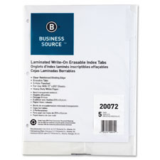BSN 20072 Bus. Source 3-Ring 5-Tab Tab Indexes BSN20072
