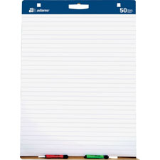 ABFEP927342 Adams Business Forms Easel Pads,w/Carry Handle,1" Grid,50 SH/PD,2 PD/CT,WhitePAD,EASEL,27X35M,50SH/PAD