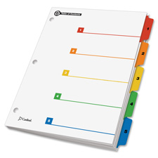 CRD 71018 Cardinal 100% Recycled OneStep Printable Table of Contents and Dividers CRD71018