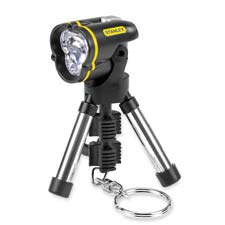 BOS95113 Stanley Bostitch MiniTripod Flashlight,w/ Keychain,2 Positon Button On/Off,BKFLASHLIGHT,TRI-POD,KEYCHAIN