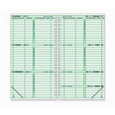DTM87030 Day-timer Calendar Set, Jan.-Dec., 2 PPW, Pocket, 3-1/2x6-1/2"REF,2PPW,JAN-DEC,3.5X6.5