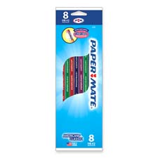 American Pencils, No 2 Lead, 8/PK, Assorted
