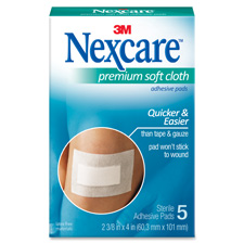 MMM H3564 3M Nexcare Soft Cloth Premium Adhesive Gauze Pad MMMH3564