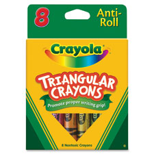 BIN 52-4008 Crayola Triangular Crayons BIN524008