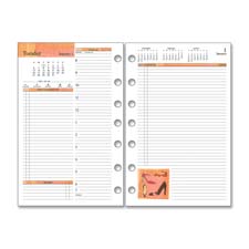 Daily Planning Refill Pages, Jan-Dec, 2PPD, 5-1/2