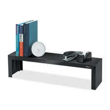 FEL8038801 Fellowes Mfg. Co. Shelf, Supports 30 lb., 26"x7"x6-1/4", BlackSHELF,DESIGNER STES