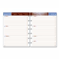 Weekly Planning Pages,2PPW,Jan-Dec 2009,5-1/2