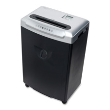 Compucessory 60076 Shredder, Micro Cut, 10 Sh Cap., 16-1/2'' x 11-4/5'' x 25-3/5'', BK/SR, CCS60076, CCS 60076
