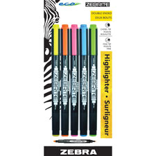 ZEB 75005 Zebra Eco Zebrite Double-ended Highlighter ZEB75005
