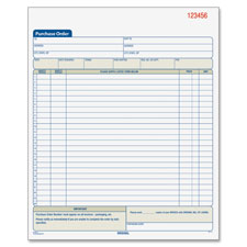 TOP 46141 Tops Carbonless 3-Part Purchase Order Books TOP46141
