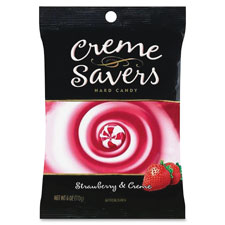 Marjack 83930 Creme Savers Candies, Strawberry/Cream, 6oz