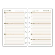 Weekly Planning Pages, Jan-Dec, 2PPW, 3-3/4