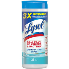 Reckitt Benckiser 81146 Lysol Wipes, 35 Wipes, Ocean Fresh