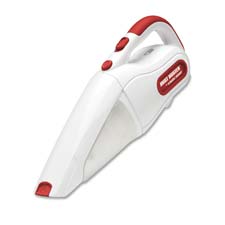 BLDCHV9608 Black-N-Decker Household Hand Vacuum,Cordless,9.6V,18 oz.,Wall Mount Base,White/RedVACUUM,HAND,CRDLS,9.6V
