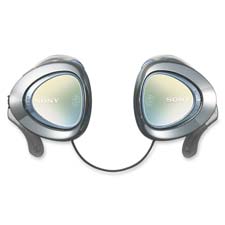 Bluetooth Headset,w/Volume Control,.55m Cord,Silver