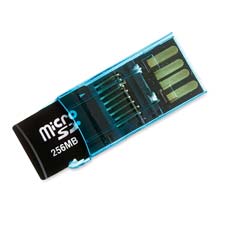Pocket Card Reader,for micro SD Cards,w/Protective Cover