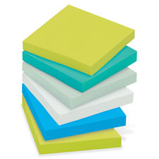 MMM 6545SST 3M Post-it Super Sticky 3x3 Tropical Colors Pads MMM6545SST